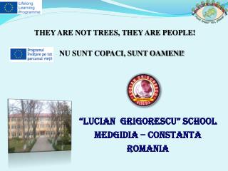 “LUCIAN GRIGORESCU” SCHOOL MEDGIDIA – CONSTANTA ROMANIA