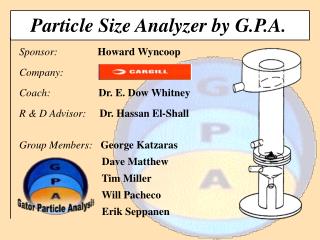 Particle Size Analyzer by G.P.A.