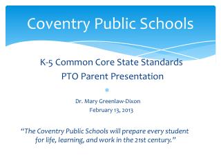 Coventry Public Schools