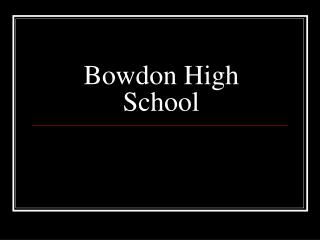 Bowdon High School