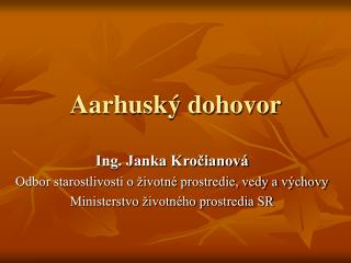 Aarhuský dohovor