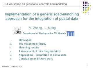 Implementation of a generic road-matching approach for the integration of postal data