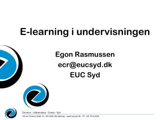 E-learning i undervisningen