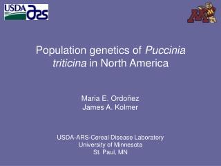 Population genetics of Puccinia triticina in North America