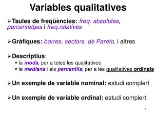 Variables qualitatives