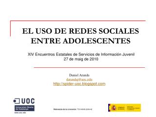 EL USO DE REDES SOCIALES ENTRE ADOLESCENTES