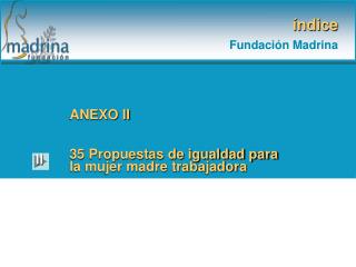 índice Fundación Madrina