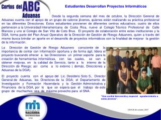 Estudiantes Desarrollan Proyectos Informáticos