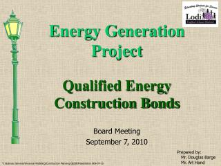 Energy Generation Project