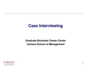 Case Interviewing