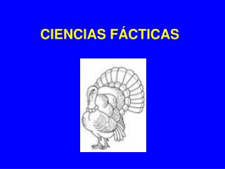 CIENCIAS FÁCTICAS