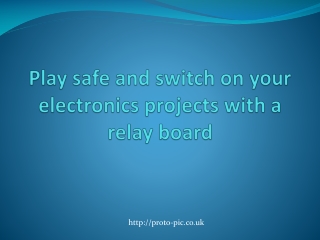 Play safe and switch on your electron