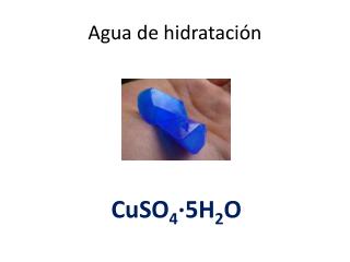 Agua de hidratación