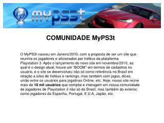 COMUNIDADE MyPS3t