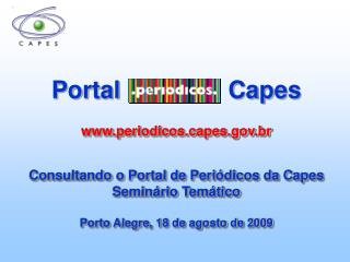 Portal Capes periodicospes.br