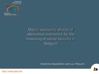Macro-economic effects of alternative scenario’s for the financing of social security in Belgium