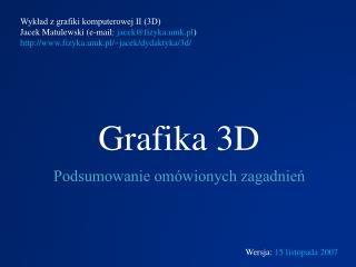 Grafika 3D