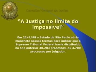 Conselho Nacional de Justiça