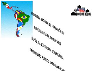 PROGRAMA NACIONAL DE FORMACIÓN EN MEDICINA INTEGRAL COMUNITARIA