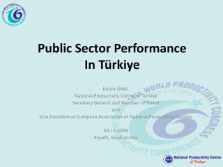 Public Sector Performance In Türkiye