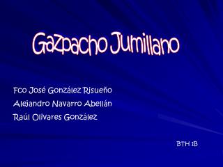 Gazpacho Jumillano