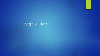 Google vs China