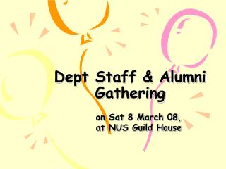 Dept Staff &amp; Alumni Gathering