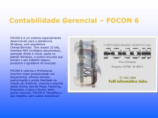 Contabilidade Gerencial – FOCON 6