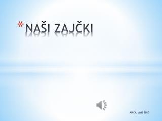 NAŠI ZAJČKI