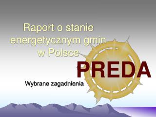 Raport o stanie energetycznym gmin w Polsce