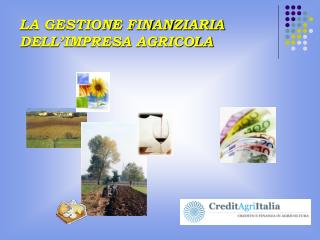 LA GESTIONE FINANZIARIA DELL’IMPRESA AGRICOLA