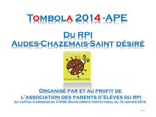 T o mbol a 201 4 -APE