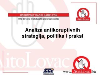 Analiza antikoruptivnih strategija, politika i praksi