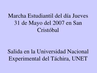 Encuentro con los estudiantes de la ULA, Núcleo Táchira