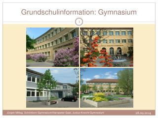 Grundschulinformation: Gymnasium