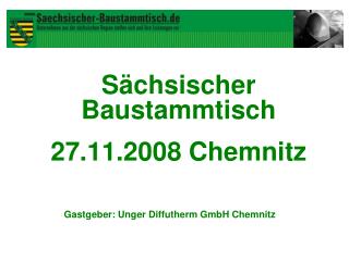 Sächsischer Baustammtisch 27.11.2008 Chemnitz