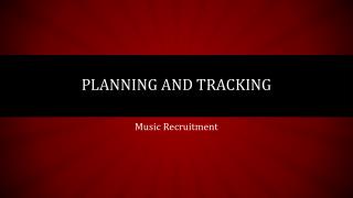 Planning and Tracking