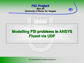 Modelling FSI problems in ANSYS Fluent via UDF