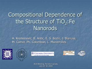 Compositional Dependence of the Structure of TiO 2 :Fe Nanorods
