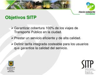 Objetivos SITP