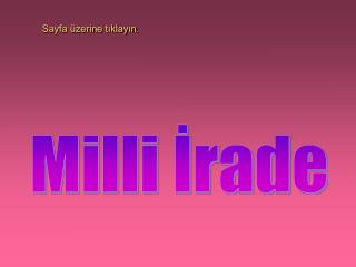 Milli İrade