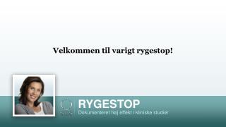 Velkommen til varigt rygestop!