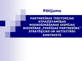 Pētījums