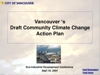 Vancouver ‘s Draft Community Climate Change Action Plan