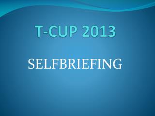 T-CUP 2013