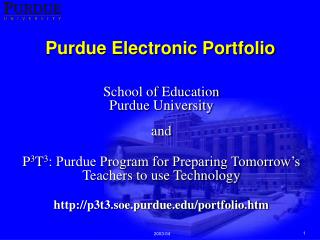 Purdue Electronic Portfolio