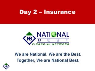 Day 2 – Insurance