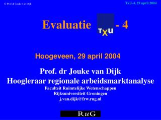 Evaluatie - 4 Hoogeveen , 29 april 2004