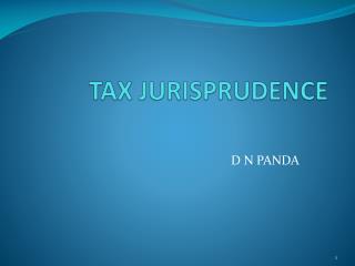 TAX JURISPRUDENCE