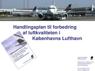 Handlingsplan til forbedring af luftkvaliteten i					Københavns Lufthavn